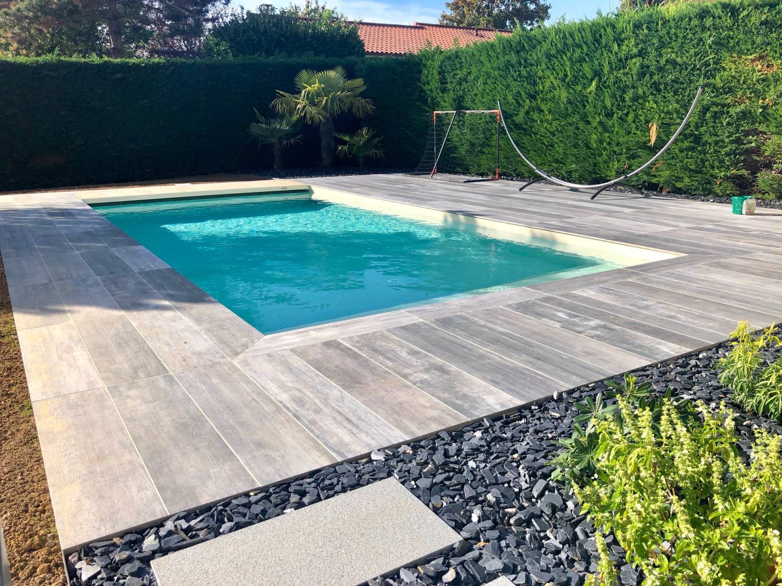 Création d’une Piscine rectangulaire de 6 m x 3 m situé à Jasseron