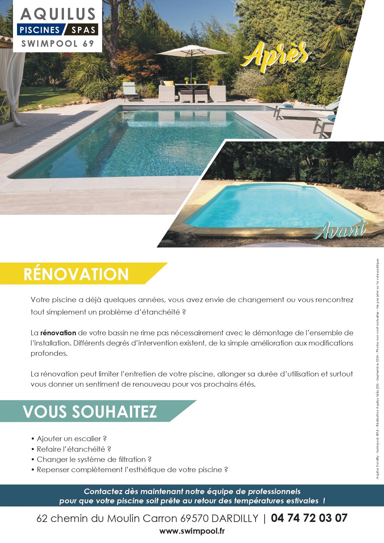 Portes Ouvertes chez Aquilus piscine et spas le samedi 12 octobre de 9h00 à 17h30 !