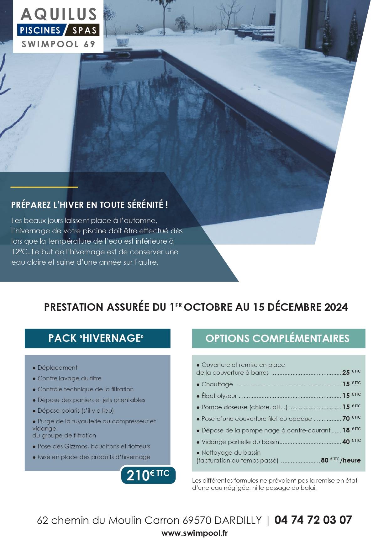 Portes Ouvertes chez Aquilus piscine et spas le samedi 12 octobre de 9h00 à 17h30 !
