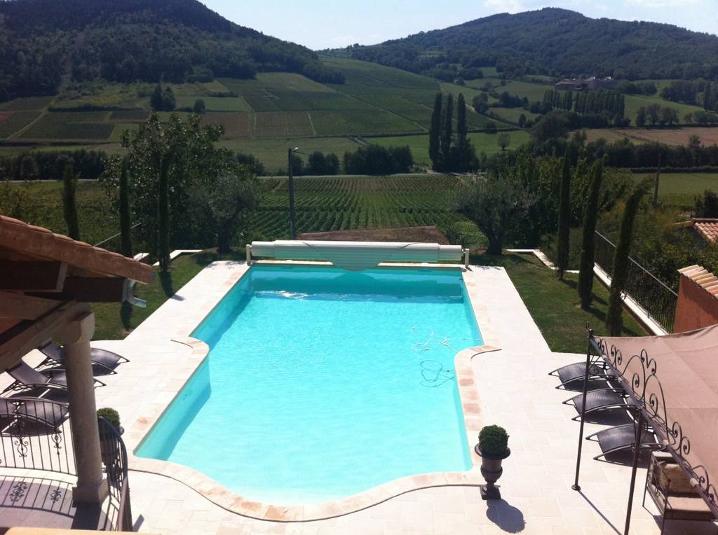 Réalisation piscine forme libre de 12 m x 8 m située à Meillonnas
