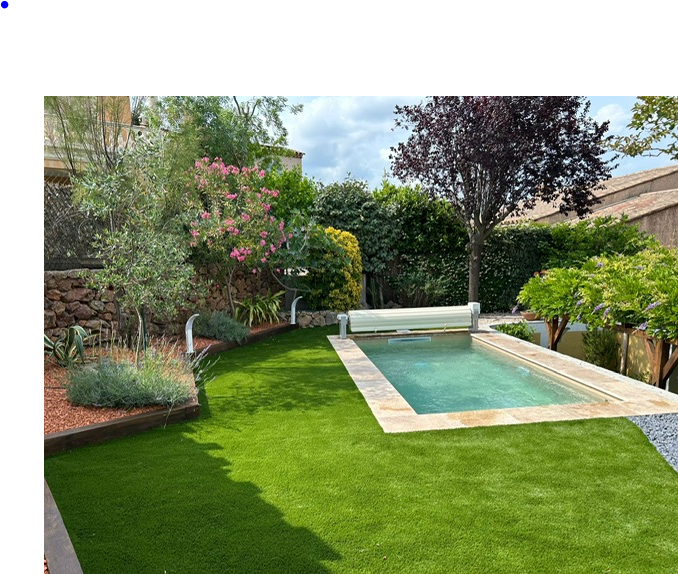Piscine rectangulaire de 4 m x 2,5 m avec escalier sur toute la largeur et volet hors d’eau – Réalisation à Meyzieu