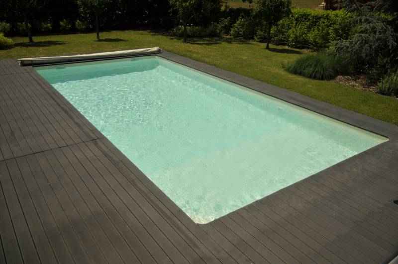 Piscine acier Steeltech 6m x 3m installée à La Chapelle-de-Guinchay