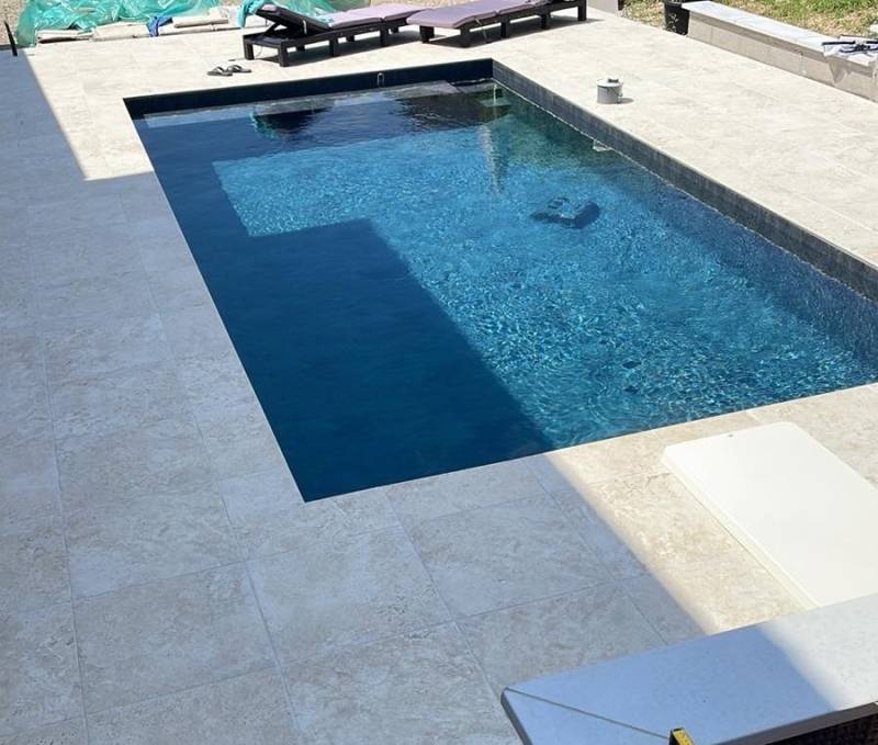 Installation d'une piscine rectangulaire de 7m X 3.5 m sur Belleville-en-Beaujolais