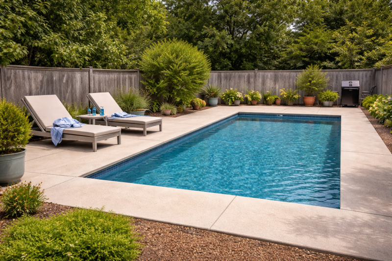 Pisciniste sur Dardilly réalise une piscine de 10 m x 5 m à Lozanne