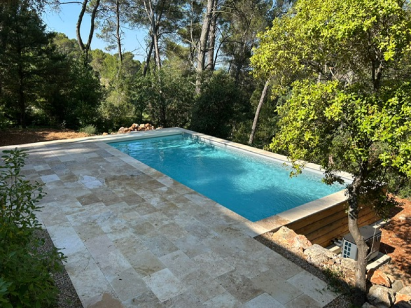 Installation d’une piscine rectangulaire 7 m x 3 m à Craponne