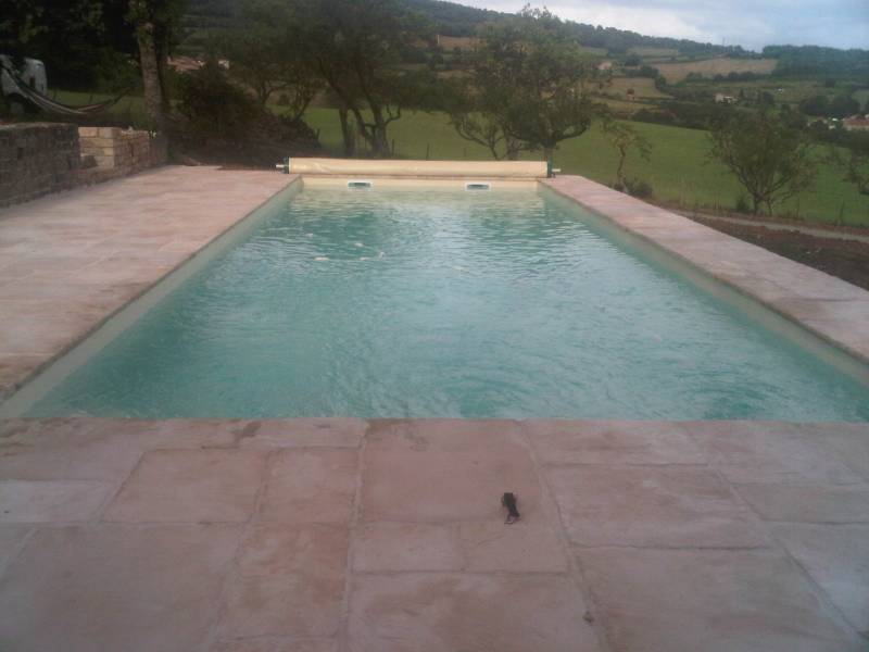 Installation d'une Piscine rectangulaire de 12 m x 5 m située à Jasseron