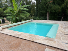 Piscine Béton 5 m x 5 m réalisée à Charnay-lès-Mâcon