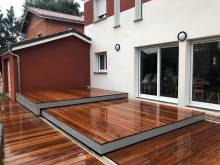Nos terrasses coulissantes, pour la sécurité de votre piscine et l'optimisation de votre jardin, la solution idéale pour les petits terrains près de Lyon Ouest et Mâcon