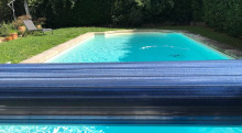 Réalisation d’une piscine rectangulaire 7 m x 3,5 m avec escalier roman à Polliat