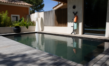 Piscine à fond mobile