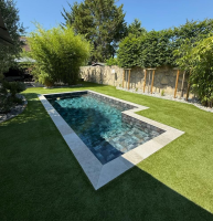 Construction de piscine rectangulaire de 7 m x 3,5 m à Hurigny – PVC armé Bali & équipements premium